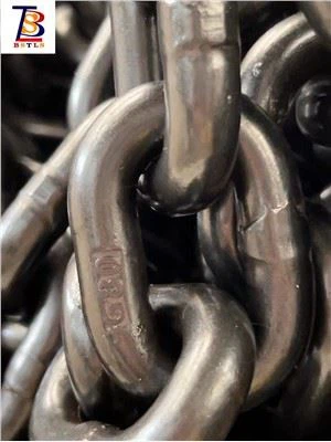 Tansyon segondè G80 Alloy Steel Nwa oksid Link chèn