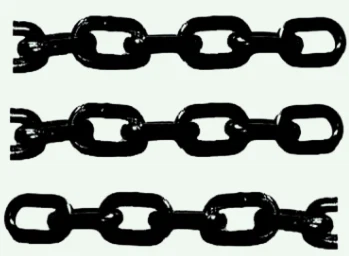 Heavy Duty Steel Black Painting Marine Mining Chain