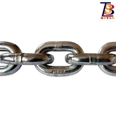 G80 Lifting Chain Min Ice Transporteur Transmisyon Chèn Manganèz Steel Custom